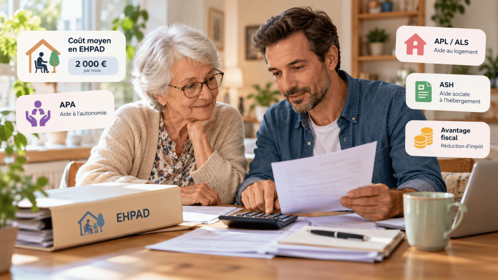 Prix d&rsquo;un EHPAD en 2026 : combien ça coûte et quelles aides pour le financer ?